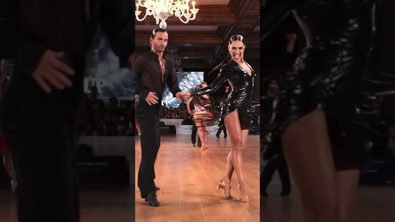 CHACHA | Nino Langella and Andra Vaidilate #latin #ballroom #dancesport #chacha #shorts