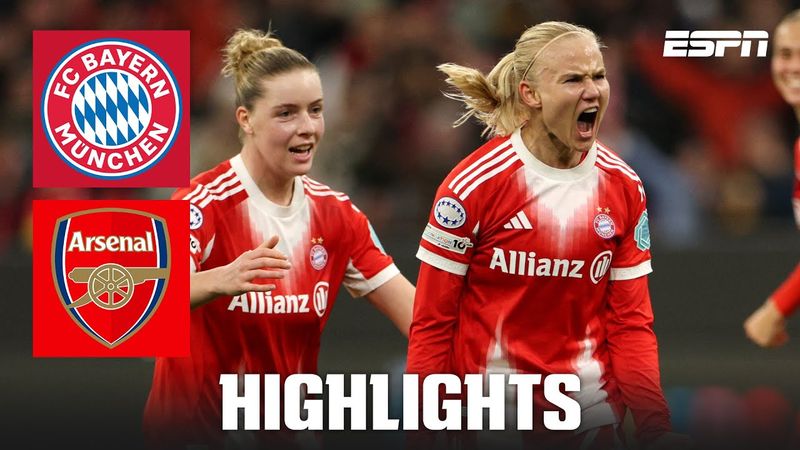 Bayern Munich comeback STUNS Arsenal in 5-goal thriller | UEFA Women’s Champions League Highlights