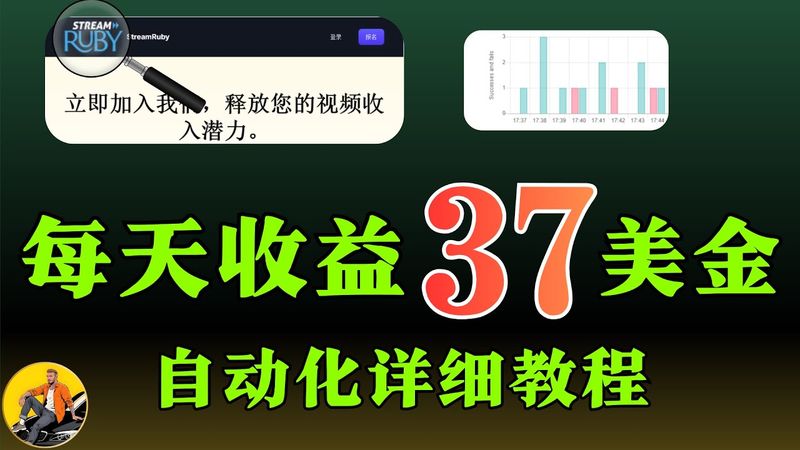 一键部署：Ruby每日兼职收益37美金网赚自动化方案