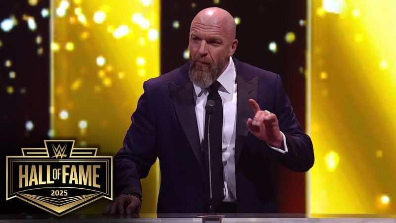 Triple H gets choked up during WWE Hall of Fame speech: WWE Hall of Fame 2025 highlights