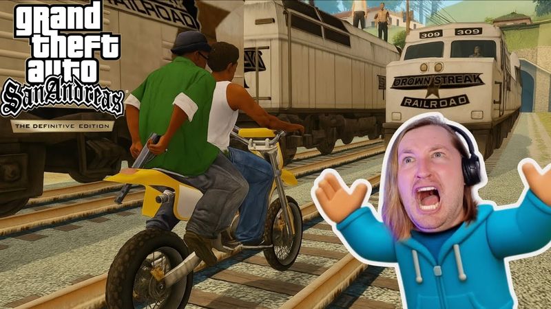 🚅Нужно было ПРОСТО ЕХАТЬ ЗА ПОЕЗДОМ! - Grand Theft Auto: San Andreas Definitive Edition #3 | ТипоТоп