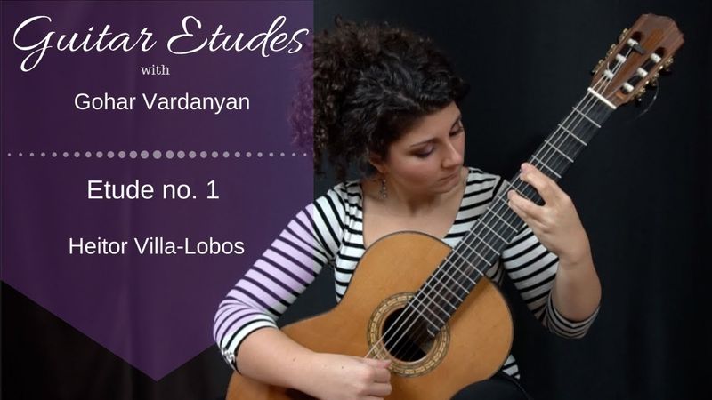 Etude No. 1 by Heitor Villa-Lobos | Guitar Etudes with Gohar Vardanyan