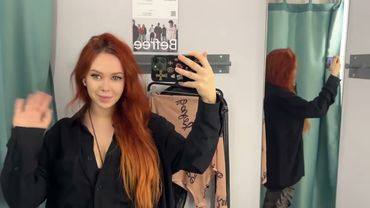 BIG BOOBS NO BRA Black transparent Long sleeve Try on haul