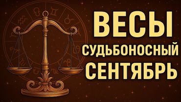 Весы. Что нужно успеть? Гороскоп на сентябрь 2025 — судьбоносный месяц перемен. Гороскоп по дням.