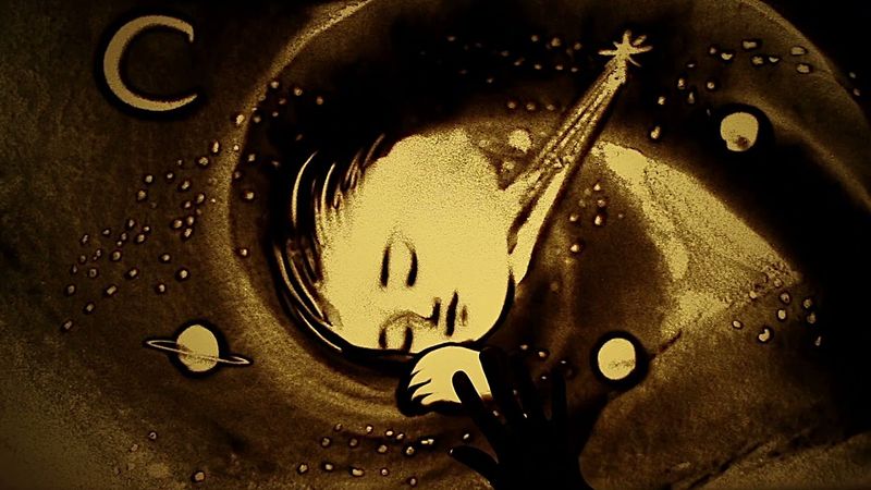 Песочная анимация"Войдет в каждый дом Рождество"|Ксения Симонова и Юлия Петренко|Christmas SandArt