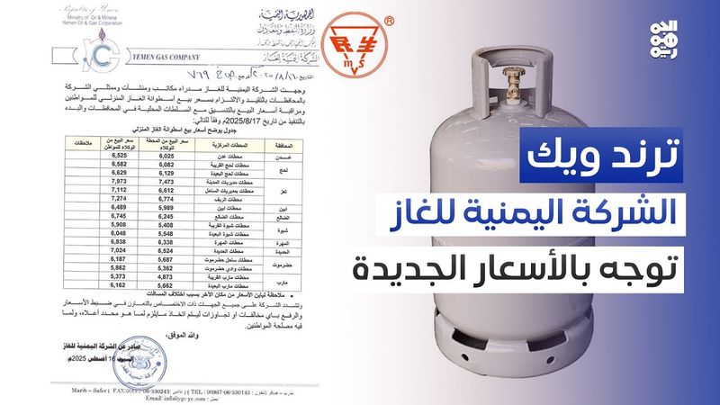 سعر الغاز المتفاوت بين المناطق يتصدر الترند اليمني | ترند ويك