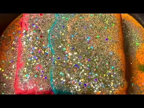 Colored Starch Paste on Fresh Gym Chalk