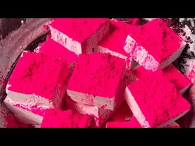 Hot Pink Powder on Fresh Gym Chalk