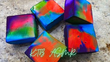 Dyed Chalk CRUSHING | Oddly Satisfying |Sleep Aid | ASMR