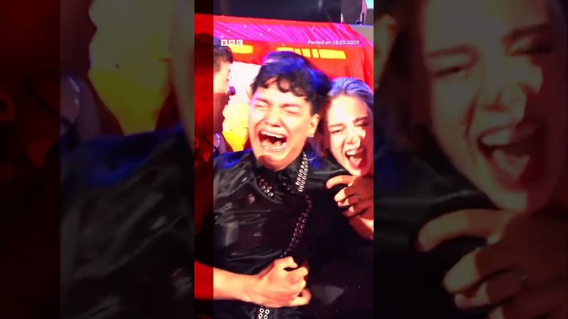 The moment the Eurovision 2025 winner was announced. #Eurovision #BBCNews
