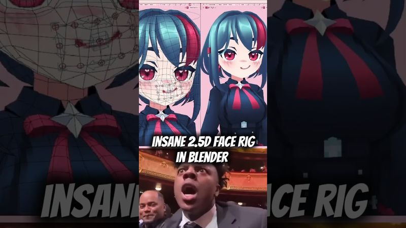 insane 2.5 d rig in blender by keyframechef #b3d