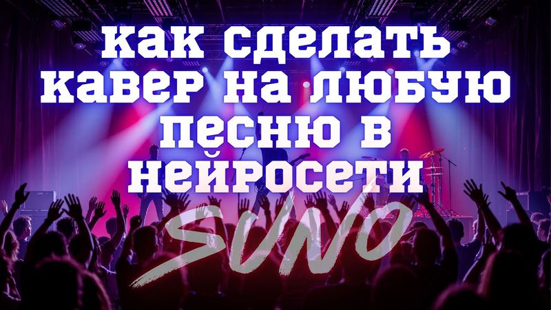 Как сделать кавер версию любой песни с помощью нейросети SUNO / Генерация музыки из любой записи