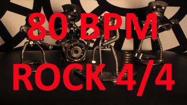 80 BPM - ROCK - 4/4 Drum Track - Metronome - Drum Beat