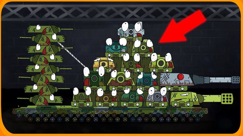 Stahlmonster-Cartoons über Panzer