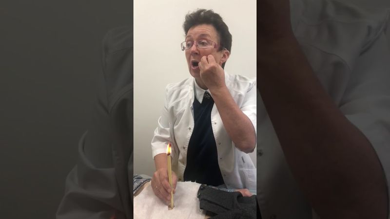 Постановка пупочной свечи.