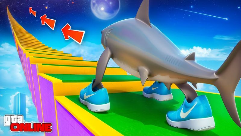 КАК ДАЛЕКО ТРАЛАЛЕРО ТРАЛАЛА СМОЖЕТ ЗАБРАТЬСЯ ПО СТУПЕНЬКАМ ЛЕСТНИЦЫ В КОСМОС? ГТА 5 ОНЛАЙН