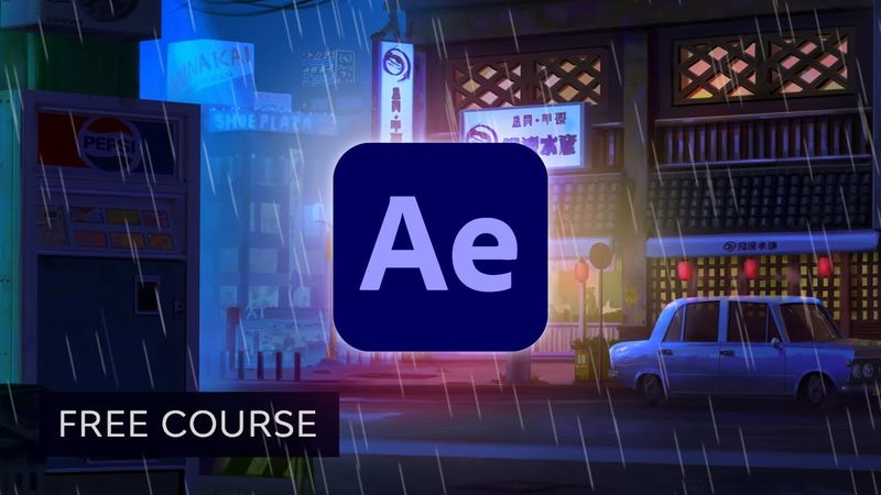 How to Animate an Urban Rain Painting in Adobe After Effects | FREE COURSE