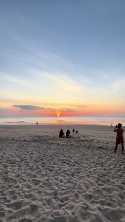 Sunset with beach view🫧 #fypシ #viral #thailandvibe  