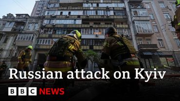 Deadly new Russian drone and missile attack hits Kyiv | BBC News