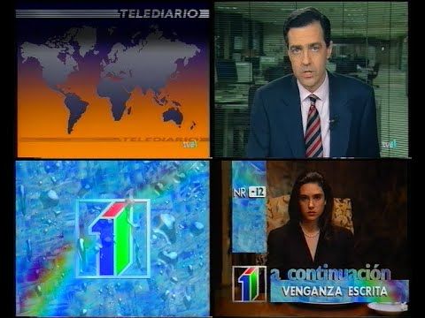 TVE 1 - Avance Informativo y cabecera 'Especial cine' (17-3-1996)