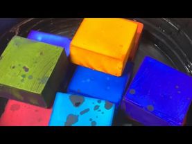 Colorfully Fresh Dyed Gym Chalk Blocks 🌈