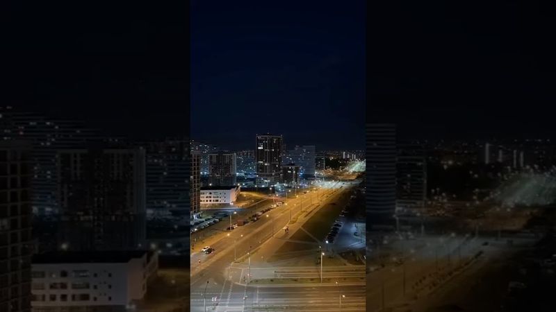 Красивый ночной город Минск #minsk #night #timelapse #belarus #road #nice #video