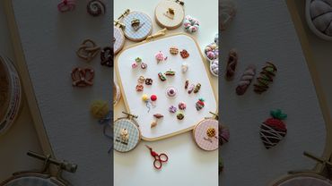 Sweet Dessert Embroidery 달콤한 디저트 자수 #shorts