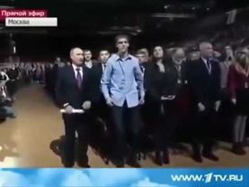 Реакция Путина на гимн России