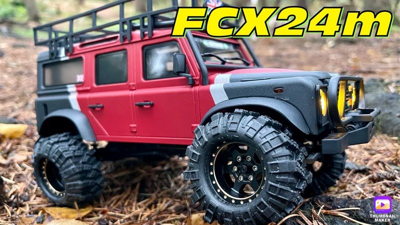 FMS FCX24m Land Rover Defender 110 RC Trail Rock Crawler Hobby plus Cr18p FCX18