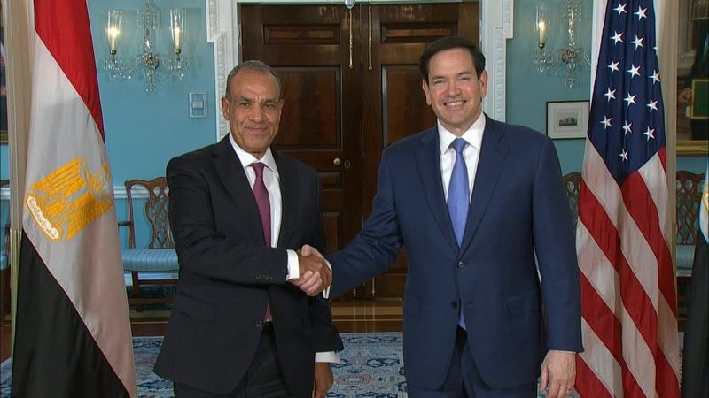 US Secretary of State Rubio meets with Egyptian counterpart Abdelatty | AFP