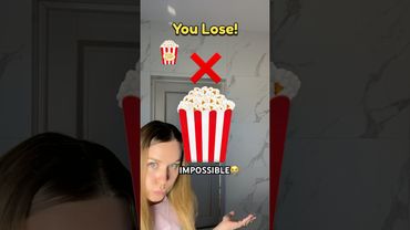 Popcorn Challenge🍿IMPOSSIBLE😭#shorts
