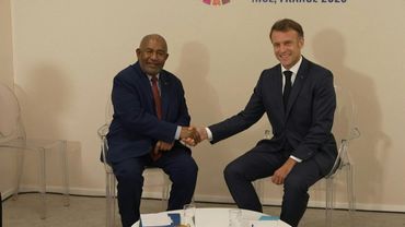 Macron meets Comoros president on sidelines of UN ocean summit | AFP