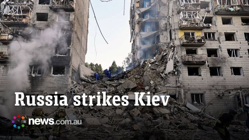 Rescuers search for survivors after deadly Russian strike on Kyiv