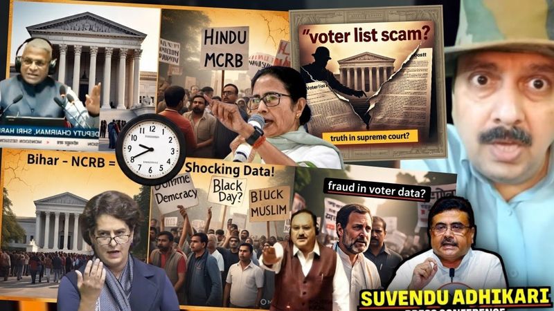 Voter List Scam! Supreme Court, Rahul Gandhi, Bangal SIR, Hindu-Muslim Row, Black Day, Bihar, NCRB