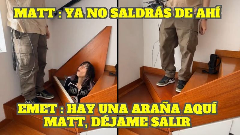 MATT ENCIERRA A EMETSUKI EN SU ESCALERA