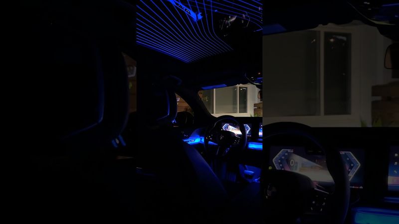 NEW BMW 7 Series interior at night 🔥