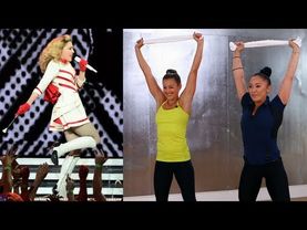 Madonna's Towel Workout, Full Body Exercise, Fit How To