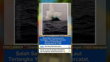 Salah Satu Fenomena Laut Terlangka Yang Pernah Tercatat, Dimana 4 Gelombang Bertabrakan Di 1 Titik