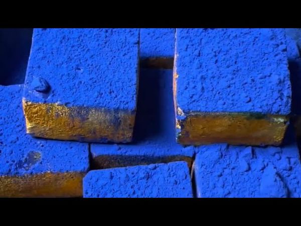 Thick Chalk Blocks with Blue Pigment