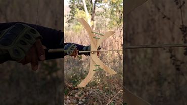 Arrow And Bow Creation With Bamboo Slingshot #diy #craft #youtubeshorts #wood #bamboo