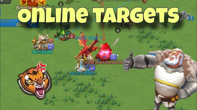 Lords Mobile - KVK action. Only ONLINE targets. Big comps are trying to hold DOM