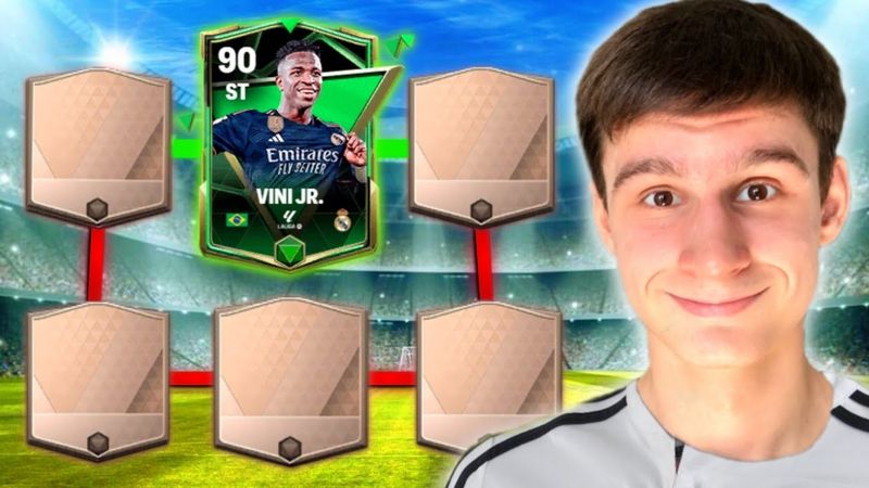 ФУТБОЛИСТ с ОБЛОЖКИ EA FC MOBILE... Но РАНДОМ СОБИРАЕТ КОМАНДУ!!