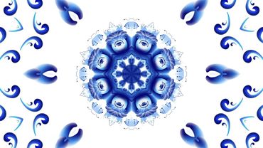 Гжель. Русский народный орнамент. Бесплатный футаж. Зацикленное видео. 13