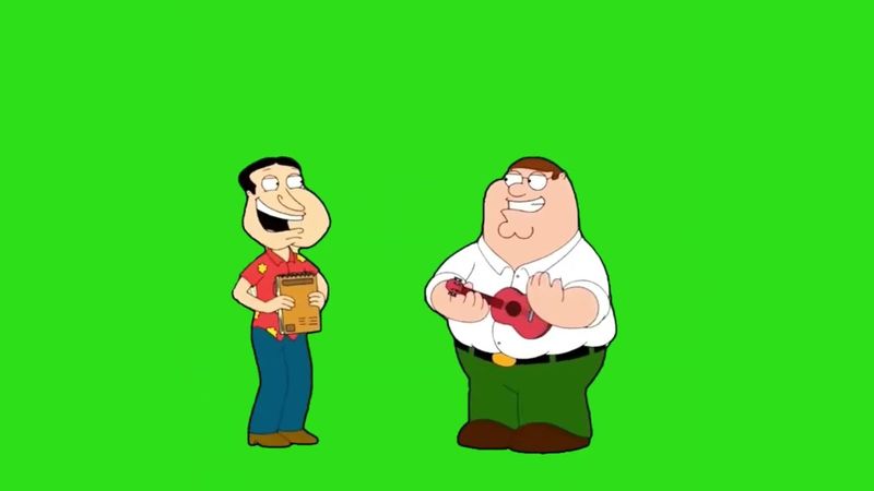 Family Guy  Credit card debt song - Green screen