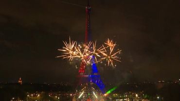 Fireworks surround Eiffel Tower after PSG win Champions League | AFP