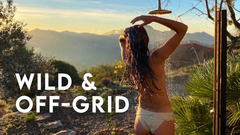 SHOWERING OFF-GRID | Young Couple Creating a LUSCIOUS Mountain Wilderness