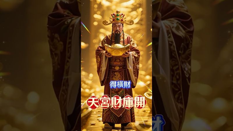 天宮財庫開，我下凡送財來。接我者，得橫財，不接者，注定漏財！
