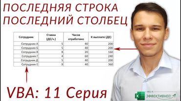 Как найти последнюю строку/столбец - (Серия VBA 11)