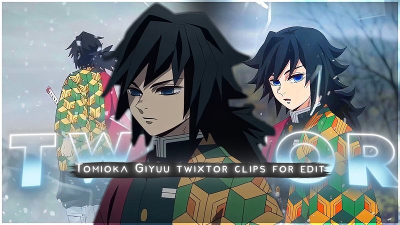 Tomioka Giyuu 4K Twixtor | Demon Slayer Clips | Twixtor Pack