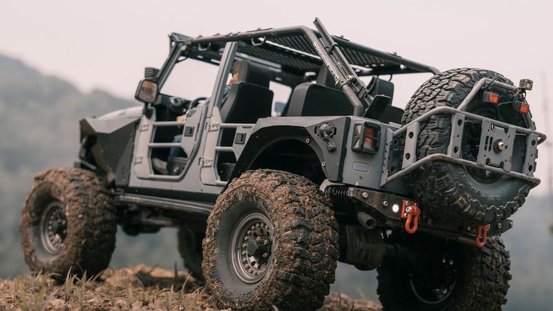 Rc Crawler Traxxas Trx4 JEEP 4X4 Off Road Driving #3